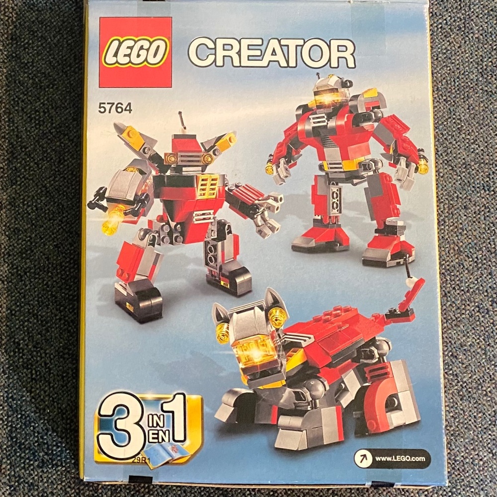 LEGO 3 in 1 Creator Rescue Robot Dog 5764 Bricks & Instruction Manuals